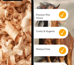 Premium wood shavings – horse bedding